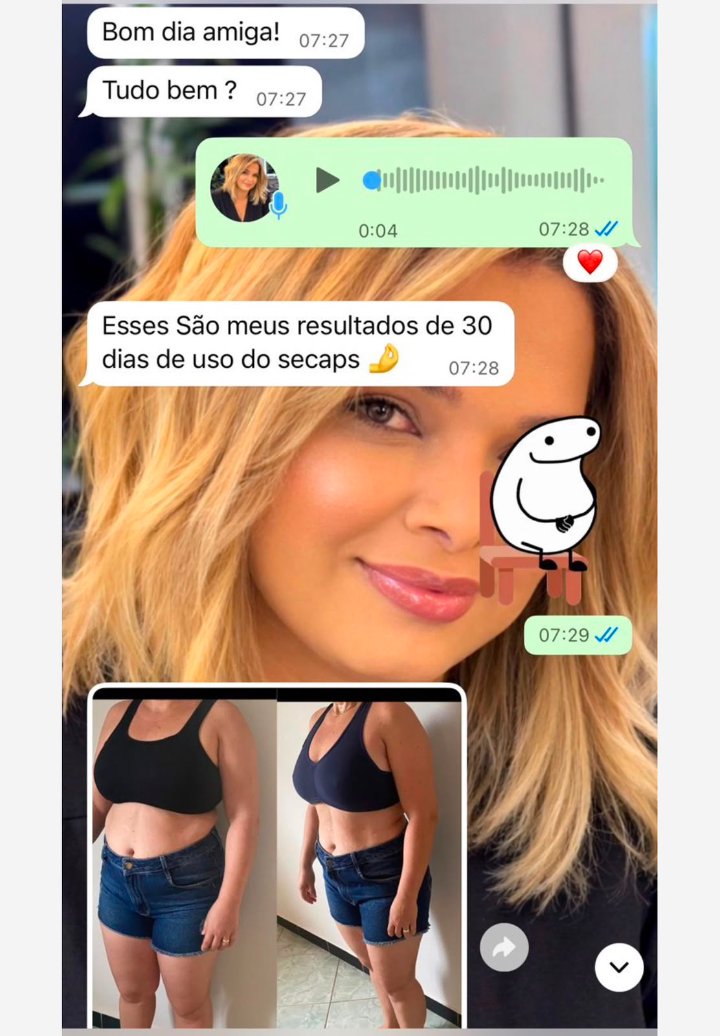 Print de depoimento de cliente no WhatsApp