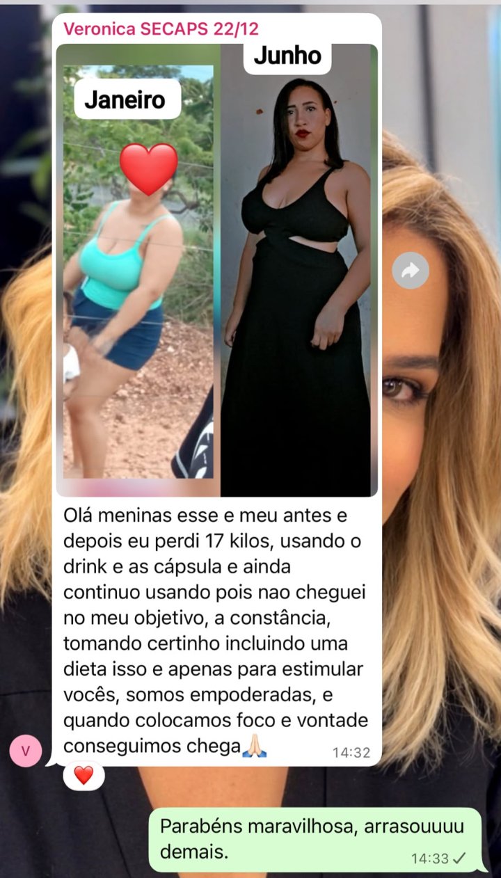Print de depoimento de cliente no WhatsApp